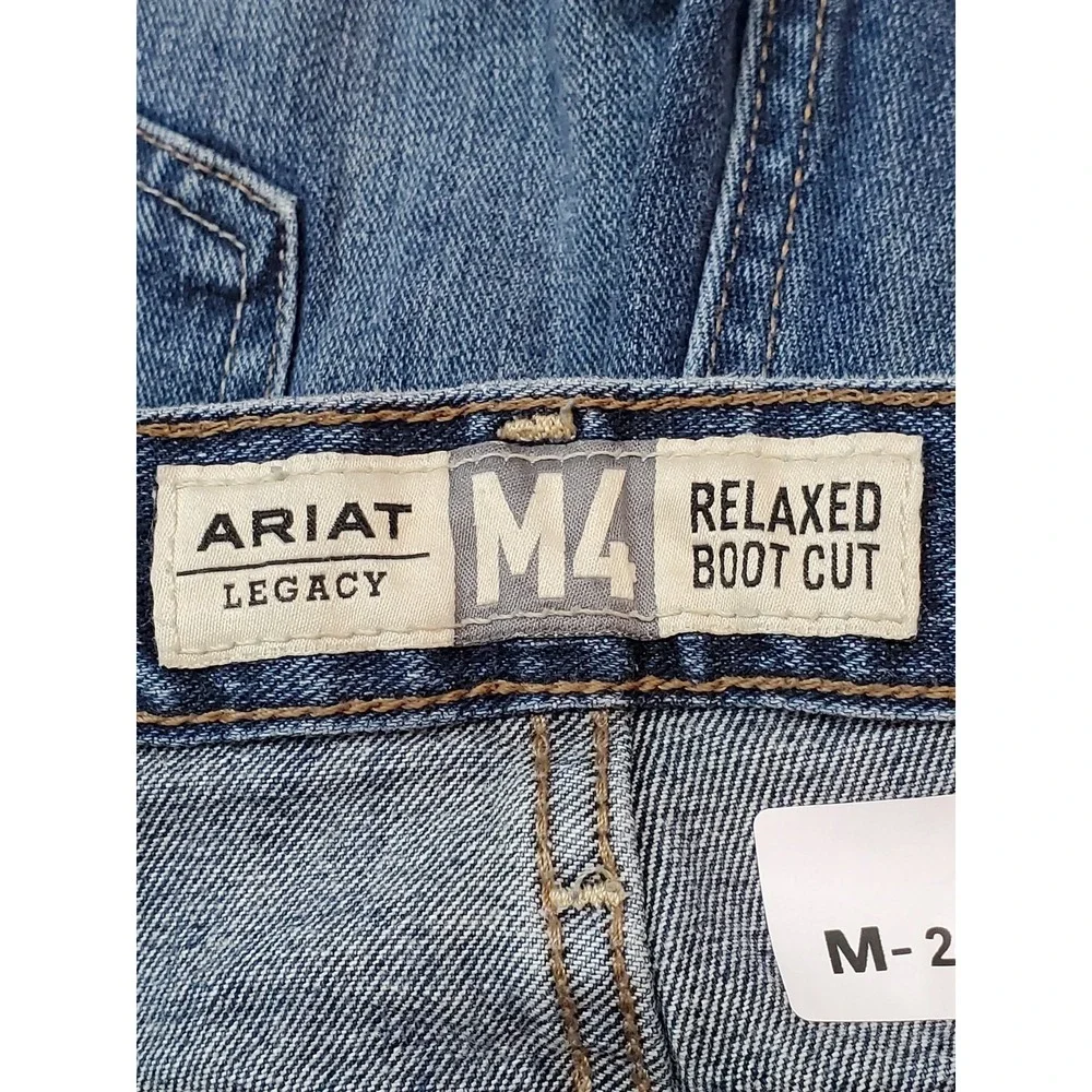 Ariat Men Jeans 38X34 Blue Denim M4 Bootcut Relaxed 33